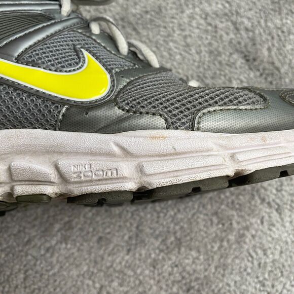 Nike Zoom Flywire Structure 14 Running Shoes Mens 11.5 Silver Gray Athletic Gym - Picture 15 of 16